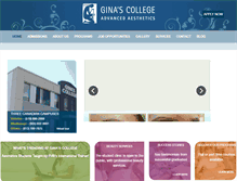 Tablet Screenshot of ginascollege.com